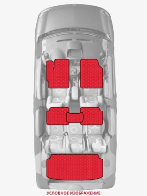 ЭВА коврики «Queen Lux» комплект для Chevrolet Cruze (1G)